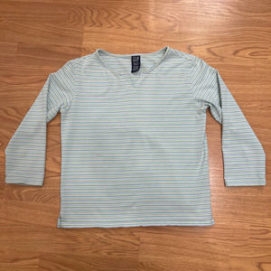 GAP Kids Striped 3/4 sleeve shirt